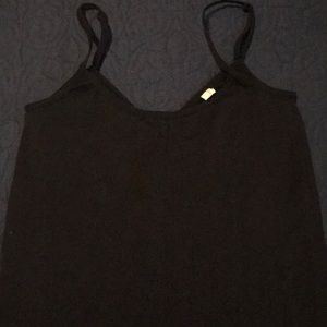 Black v-neck/scoop neck cami